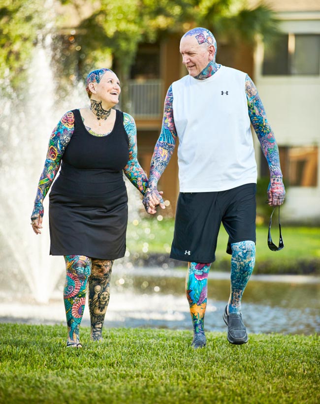 Couple become the world most tattooed people