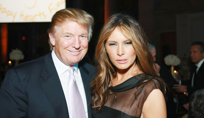 NEW YORK - NOVEMBER 17:  Donald Trump and Melania Knauss-Trump attend the Happy Hearts Fund 2008 ball "A Masquerade in Venice" to benefit children in disaster areas at Cipriani Wall Street on November 17, 2008 in New York City  (Photo by Neilson Barnard/Getty Images) *** Local Caption *** Donald Trump;Melania Knauss-Trump