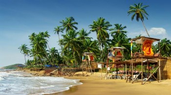 Goa's idyllic beach, India